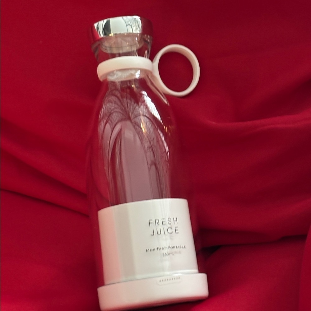 Glass Juice Mug with White Accents - Picture 3 of 11